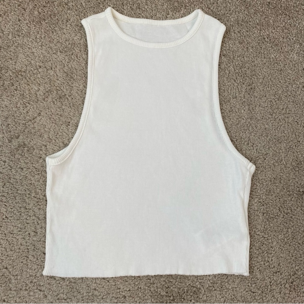 Madewell x Molly Dickson Raw Hem Tank Top White‎ XS - Picture 3 of 6